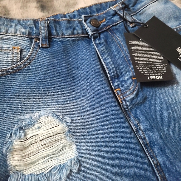 NWT JF Lefon Jean mini skirt size EU 36 or US 4 - Picture 3 of 4